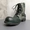 Handmade Men Ankle Boots Big Size Genuine Leather Male Outdoor Retro Boots P35D50