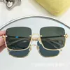 Sunglasses designer New Metal Half Frame Sunglass Personality Square UV Resistant Sun glasses J9OF