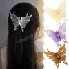 Kunststoff-Schmetterlingsklemmen Haarkrabben-Badeklammer Hairgrip Hair Claw Clip Hairpin Jelly Butterfly Haarspangen Frauen Mädchen Haarschmuck