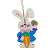 Figurine decorative Decorazione della casa Impiccagioni di cartoni animati Design adorabile Decorazioni in legno per bambini Ragazzi Ragazze Regali di Natale HANW88