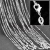 10st Lot 2mm Figaro Chain 925 Sterling Silver smycken halsbandskedjor med hummerklasspar storlek 16 18 20 22 26 28 30 tum231t