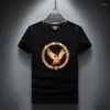 Men's T Shirts 2023 Laser Sequin Short Sleeve T-shirt Men's Summer Loose Large Size Tshirts Undershirt Wear S-7XL Drop