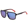Nya modetrendsolglasögon UV -resistenta sportcykling solglasögon för män med dubbla balk natt synglasögon