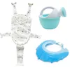 Bathing Tubs Seats 3PCS/Set Newborn Adjustable Pillow Seat Cushion Cross-shaped Anti-slip Bath Net Mat Children Bathtub Shower Cradle Bed P230417