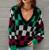 Damen Pullover für Designer Gestrickte Gespleißte Lose Pullover Damenbekleidung Neue Übergroße Lässige Pullover Tops
