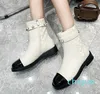 Flat Sole Boots Luxury Designer Classic colour Pearl Hardware Electroplated Letter Martin Boots Rubber Anti slides Durable Ladies Booties
