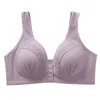 Beha's groot formaat voorste knop bh comfortabel verzamel bh ademende brassiere dunne sectie zonder stalen ring lingerie dames ondergoed p230417