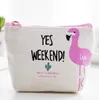 Kids Flamingo coin Purse bag Cute Canvas money Purses Wallet Korean style Girls Cartoon small Change Pouch Bags