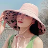 Wide Brim Hats Summer Women Sunscreen Foldable Sun Hat Ladies Outdoor Fisherman Cap Female Solid Traveling Beach Visor