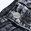 Męskie spodnie Męskie szare dżinsy Szczupłe, proste długie spodnie Dżinsy wszechstronne swobodne spodnie z noszeniem cztery sezon duży rozmiar 40 42 J231117