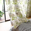 Curtain Curtains For Living Room Bedroom Painted Cut Flower Country Screen Window Custom Simple Two Pieces Bounge