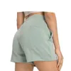 Lu Align Woman Tennis Short de sport pour femme Vêtements d'hiver en plein air Loisirs Lâche Haute élasticité avec rayonne Coton Jogger Lemon Lady Gry Sports Girls