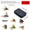 32Pcs/Box Trout Nymph Fly Fishing Lure Dry/Wet Flies Nymphs Ice Fishing Lures Artificial Bait with Boxed FishingFishing Lures