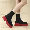 Boots Sock Shoes Platform Wedge Heels Casual Female Sneakers Women's Vulcanized Shoes 2023 Trend Fashion Breattable Mesh Cool Boots 43 T231117