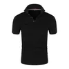 Men's Polos Summer Top Shirt Polyester/Spandex High-end Spandex Business Casual Lapel Short Sleeve Men Polos 230417