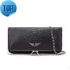 Crossbody Cadenas para mujer Diseñador Zadig Voltaire Bolsos de hombro Totes para hombre Cuero genuino Pochette Rock Swing Your Wings Bolso Baguette66