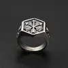 Vintage Viking Arrow Ring Punk 316L Stainless Steel Compass Men Fashion Hip Hop Hippie Jewelry Drop Store Cluster Rings1676