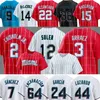 2 Jazzs Chisholm Jr. Baseball Jerseys Marlins Nick Fortes Brian Anderson Bryan Miami De La Cruz Jorge Soler Luis Arraez Sandy Alcantara Jesus Sanchez Jon Berti