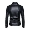 Vestes pour hommes Moto Slim PU Veste en cuir Business British Fashion Marque de haute qualité 231116