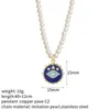 Pendentif Colliers Sun Eye Coeur Simulé Collier De Perles Pour Femmes Ange Lettre Ras Du Cou Or Couleur En Acier Inoxydable Fermoir Ajuster Collares