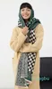 Kaszmirowy szalik w kratę do zaawansowanego brytyjskiego stylu mody Big Shawl ciepła gruba szyja