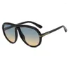 Солнцезащитные очки Vintage TF Women 2023 Ретро дизайнерские солнцезащитные очки Shadow Негабаритные модные солнцезащитные очки для мужчин Feminino