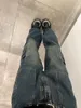 Damesjeans Vrouwen Vintage gewassen jeans High Street losse nooddeed High Taille Jeans American Casual Fashion Street Hip Hop Wide Leg Pants 230417