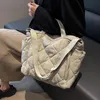 Bolsas de noite sacolas de grande capacidade para mulheres bolsas de moda lateral de moda algodão sacos de compras de algodão
