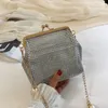 Senior sense diamond-encrusted bridal handbag small bag female 2023 new fashion chain bag everything fashion diamond jewelry bag crossbody bag