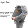 Titta på lådor fall Sight Focus 40 Slot Felt Watch Organizer Box Gray Lagring Case Pouch Double Layer Watch Strap Band Organizer Holder Bag 231116