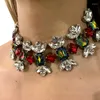 Anhänger Halsketten Europäische und amerikanische Mode Bunte Halskette in Bonbonform Coole Damen Hochzeit Schmuck Accessoires