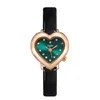 Womens Watch Watches Wather جودة مصممة فاخرة Limited Edition شكل قلب Quartz-Battery ساعة مقاومة للماء