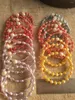Strand ! Cranberry Pearls Warp Bracelet Real Freshwater Pearl Jewelry Handmade PBN114