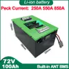 72 V 100AH ​​Li jon z ładowarką wbudowaną 220A 340A BMS Lithium Polimer Batercy Pack do motocykla Motorcytu E-Bkie