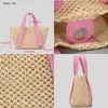 Large Capacity Beach Shopping Bags Luxury Designer Rattan Woven Shoulder Bag Women Handmade Straw Handbags Summer Travel Bag 2023