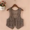 Femmes tricots Crochet Cardigan été Boho dentelle veste femmes évider manteau vêtements d'extérieur dames Vintage noir blanc vestes