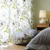 Perde perdeleri oturma odası yatak odası boyalı kesim çiçek ülke ekran pencere özel basit iki parça