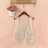 Femmes tricots Crochet Cardigan été Boho dentelle veste femmes évider manteau vêtements d'extérieur dames Vintage noir blanc vestes