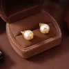 Pendientes de diseñador Stud para mujer Oro Diamantes Aro Pendientes de perlas Joyería Mujer Sier Pendiente Studs Cuelga Earing Des Boucles Oreilles 237154D valentino