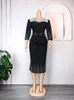 Abbigliamento etnico Turchia Abiti per le donne African Designer 2023 Estate Plus Size Bodycon Maxi Robe Wedding Party Abito da sera Musulmano Abaya