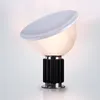 مصابيح المائدة الثريات أضواء حديثة LED Radar Lampblack Sliver Rose Gold Metal Glass Lamp لغرفة النوم دخن بجانب السرير