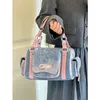 Abendtaschen Damen Blau Rosa Tasche mit Griff oben Große Kapazität Mädchen Y2k Denim Boston Tasche Designer Umhängetasche Handtasche mit mehreren Taschen Batiktaschen 231117