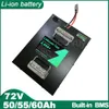 72V 50AH 55AH 60AH Li ion avec chargeur batterie au Lithium polymère parfait pour 5000W vélo vélo e-bike moto Scooter électrique