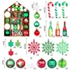 Christmas Decorations Colorful Christmas Balls Christmas Tree Ornaments Xmas Hanging Pendants Home Decor Year Gifts Noel Navidad 231117