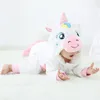 Pyjamas Kids Onesie Pyjamas Animal Panda Tiger Unicorn Baby Rompers Winter Kigurumi Cow Costume For Girl Boy Overalls Jumpsuit 231116