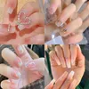 False Nails Manicure Drill Long Fake Products Reusable Adhesive Nail Supplies Glue Press Things Full Cover Tips Accessories Art