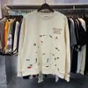 Felpe con cappuccio firmate Moda Felpe da uomo Streetwear Moda Galleryes depts Tokyo Limited Spruzzi di inchiostro Stampa dipinta a mano Spugna di puro cotone ad alta grammatura