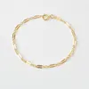 Bangle 14K Guldfylld kedjearmband Handgjorda smycken Boho Charms Armband Vintage Anklets för kvinnor Brudtärna Gift Kvinnor Syckel 231116