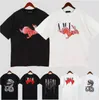 AM Limited edition designer t shirt of 2023 rabbit year new couples tees street wear summer fashion shirt splash-ink letter print design couple short sleeves