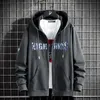 Herren Hoodies Sweatshirts Lässig für 2023 Frühling Herbst Schwarz Grau Zip Up Hoodie Sweatshirt Herren Hip Hop Skateboard Streetwear Kleidung J231116